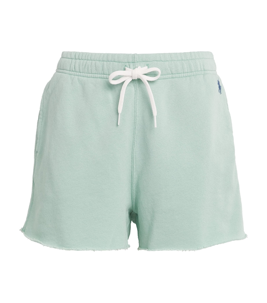 Green Fleece Polo Pony Shorts
