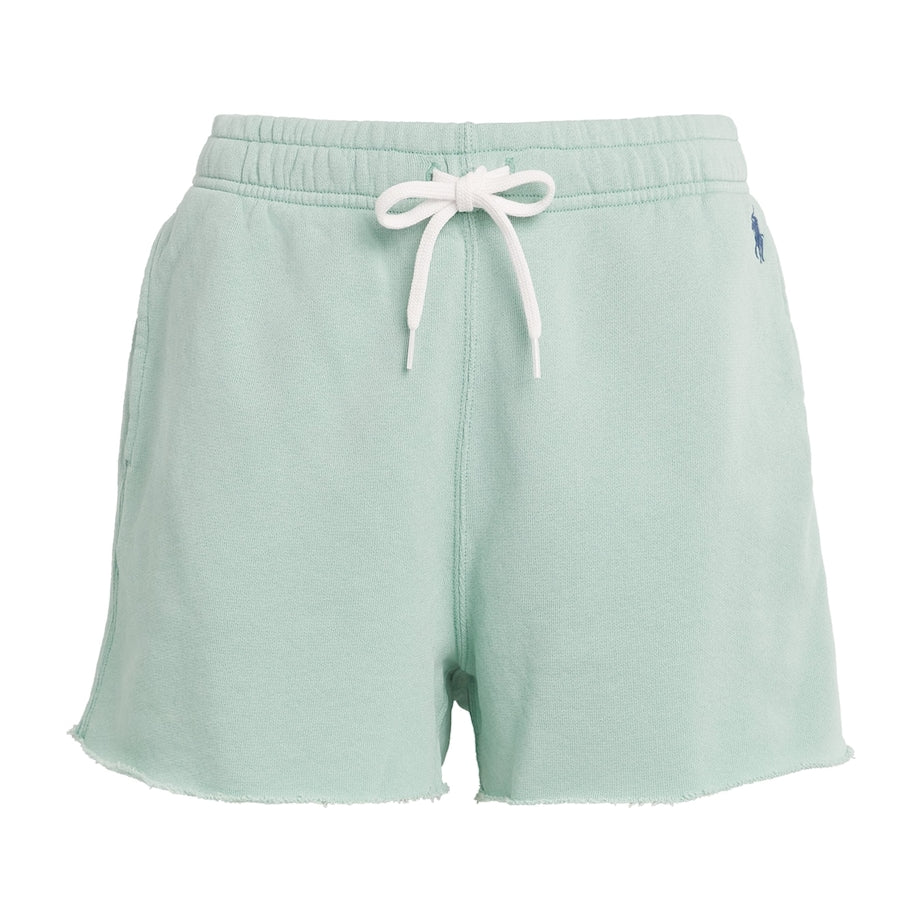 Green Fleece Polo Pony Shorts