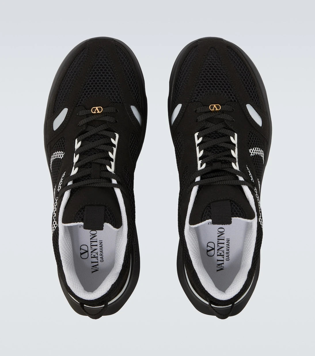 Valentino Garavani - Demiyee suede-trimmed sneakers