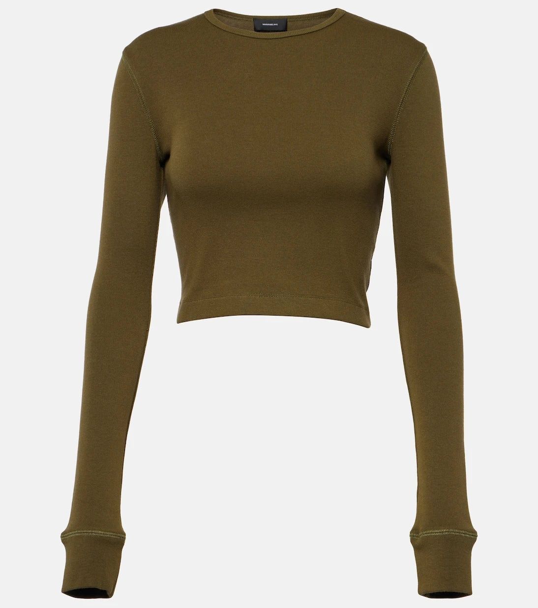 Wardrobe.NYC - x Hailey Bieber jersey crop top