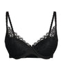 Black Raffine Plunge Bra