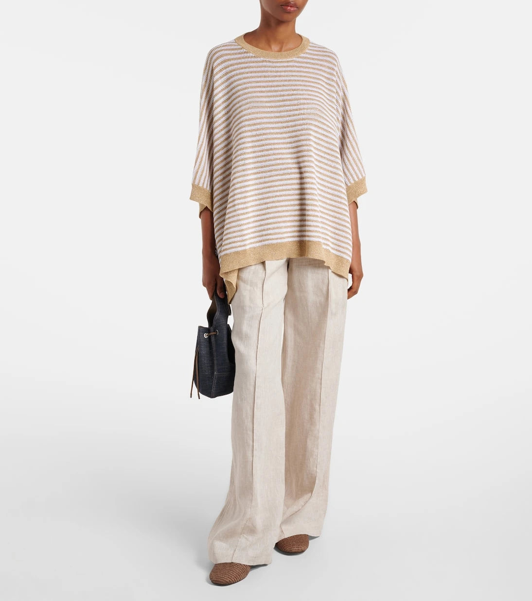 Brunello Cucinelli - Knitted striped top