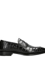 Crocodile Skin Duke Penny Loafers