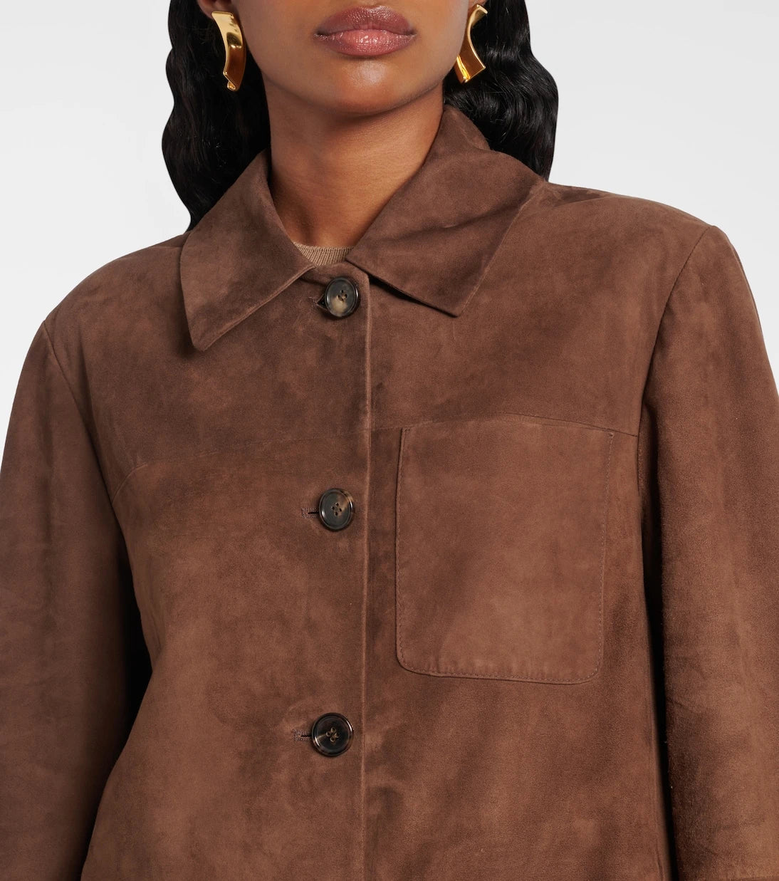 'S Max Mara - Suede overshirt