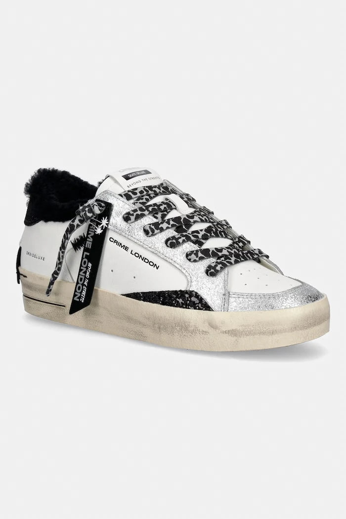 Crime London SK8 DELUXE маратонки дамски от кожа