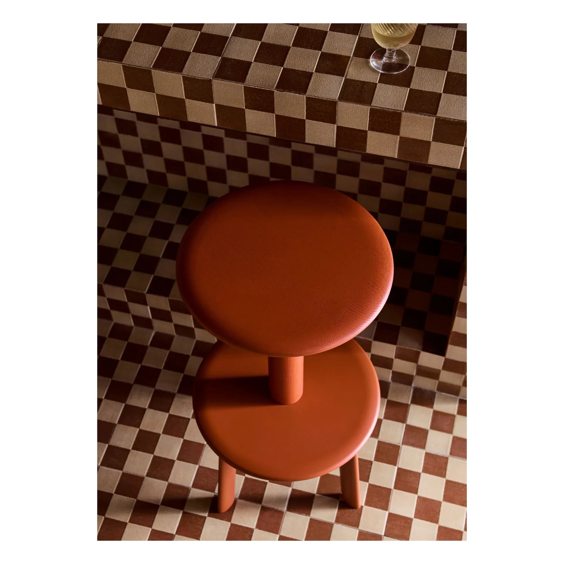& Tradition - Solid Stool AV40 75 cm, Anderssen &amp; Voll | Red