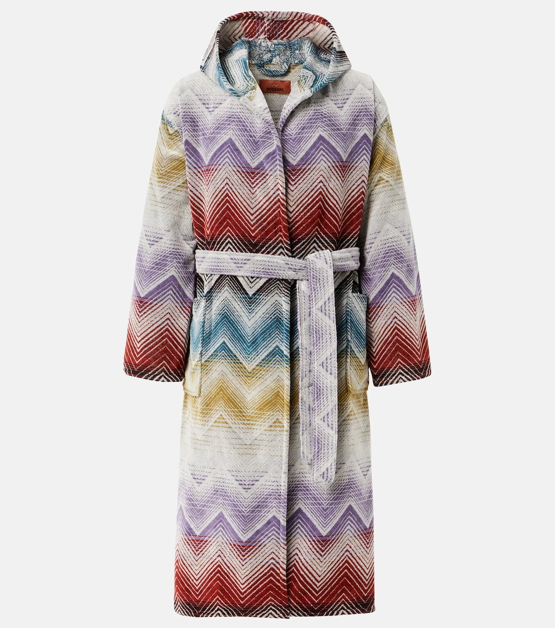 Missoni - روب حمام ماريا زيجزاج من القطن التيري