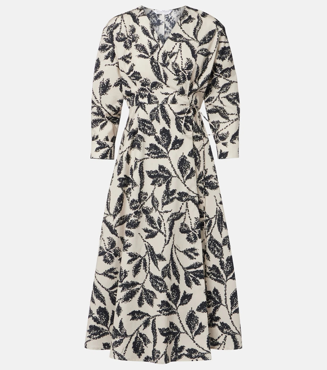 Max Mara - Camino printed cotton wrap dress