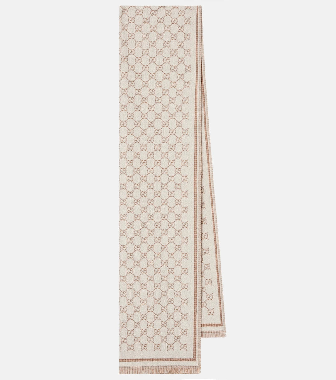 Gucci - وشاح جاكار GG من مزيج الصوف