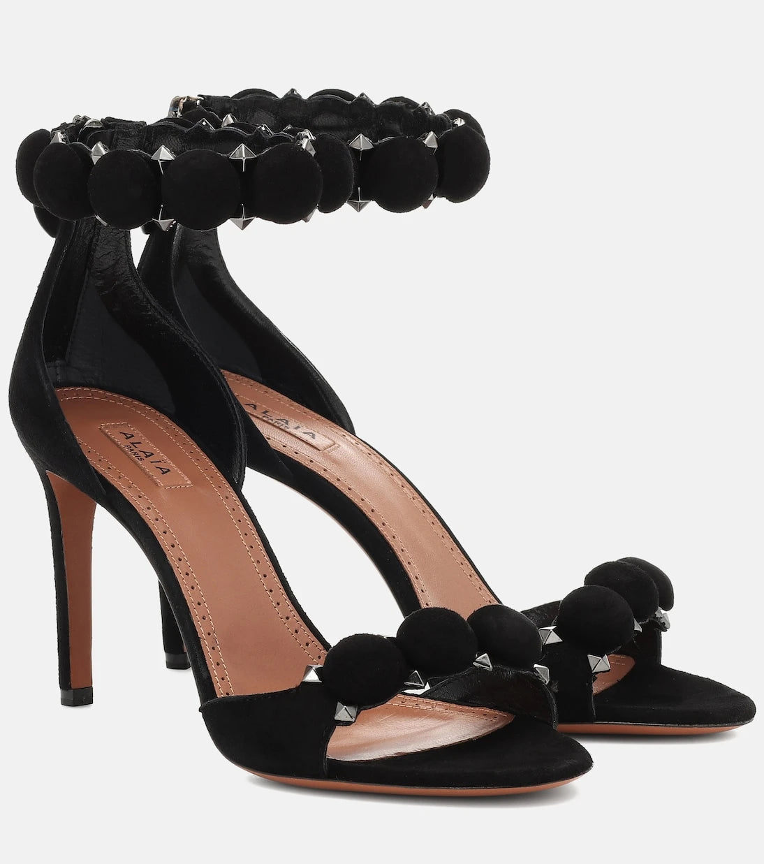 Alaïa - La Bombe 90 suede sandals