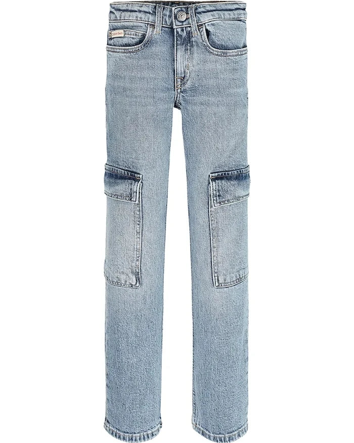 Calvin Klein Jeans Çocuk Düz Kesim Jean