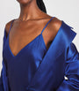 Blue Silk Satin Clea Cami Top
