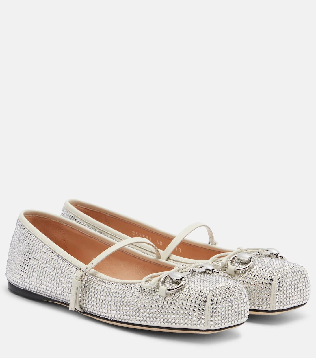 Gucci - Horsebit embellished leather ballet flats