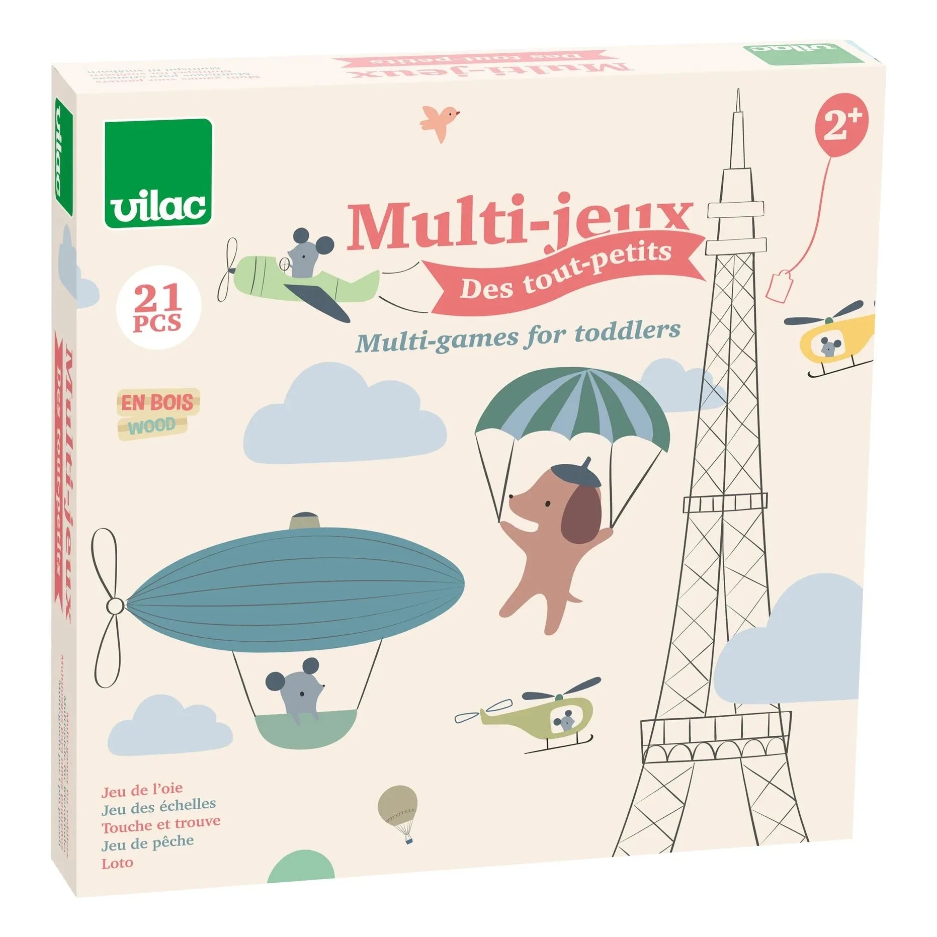 Vilac - 4 in 1 board game