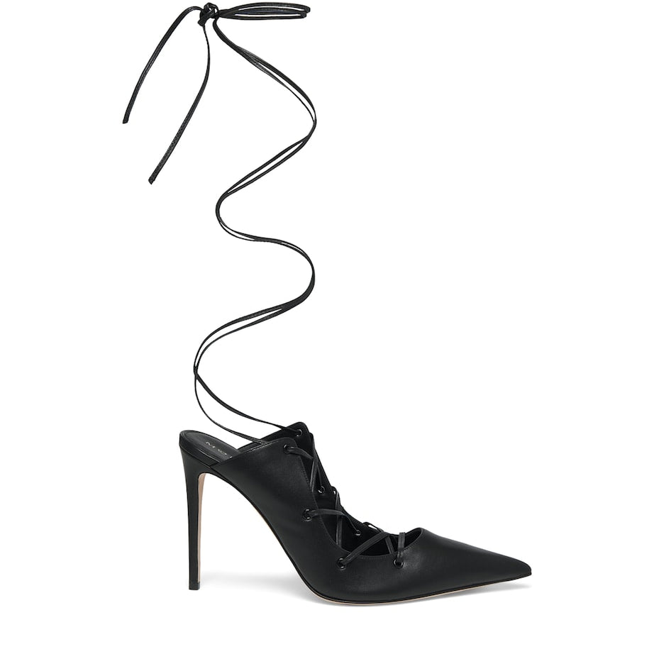 McQueen Leather Ghillie Pumps 105