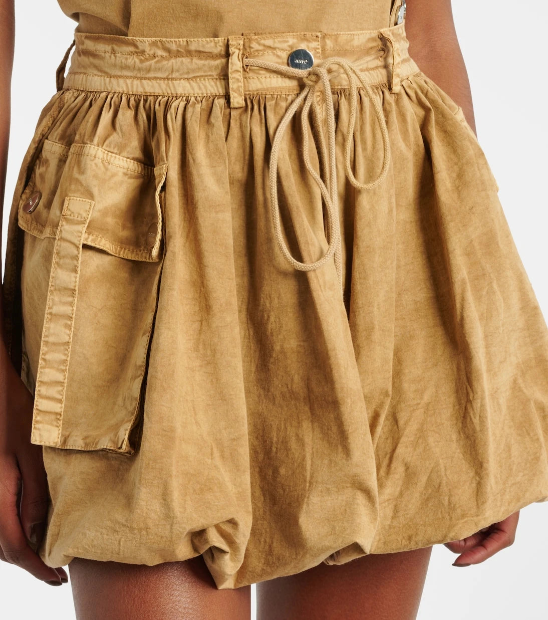 Ganni - Cotton-blend miniskirt