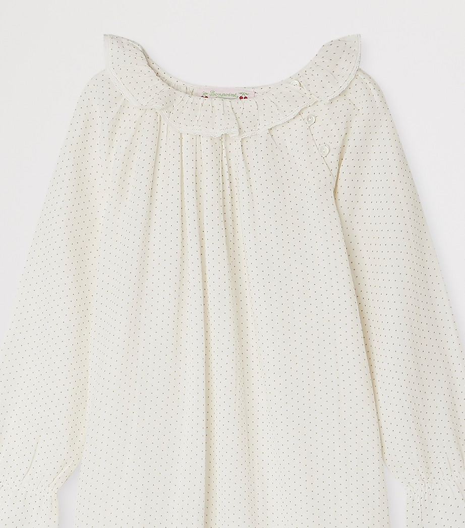 Cotton Spot Night Dress (4-8 Years)