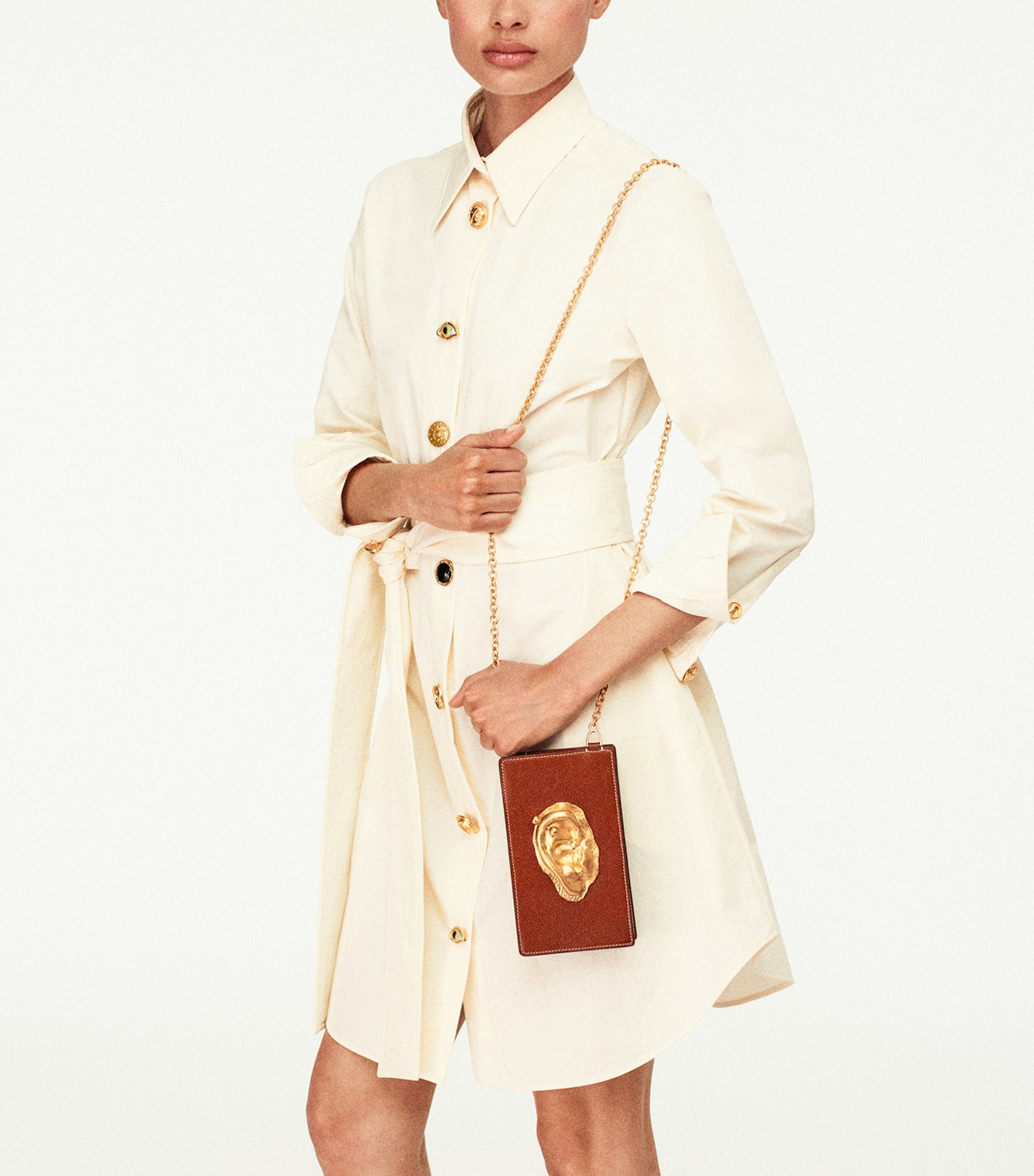 Leather Ear Phone Pouch 806 CARAMEL