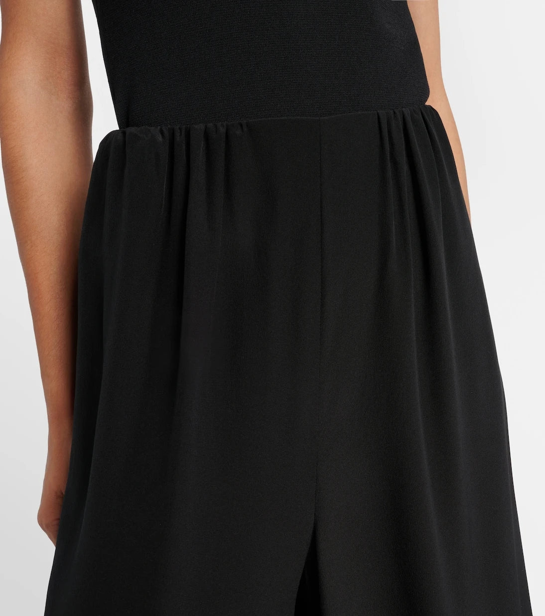 Chloé - Layered crêpe de chine wide-leg pants