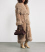 Brown Cashmere Longline Coat