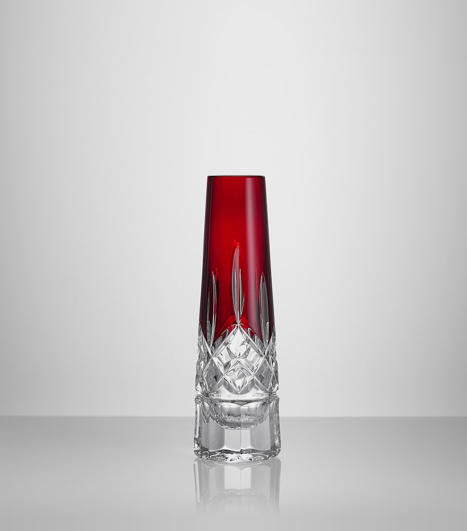 Crystal Lismore Red Bud Vase (18cm)