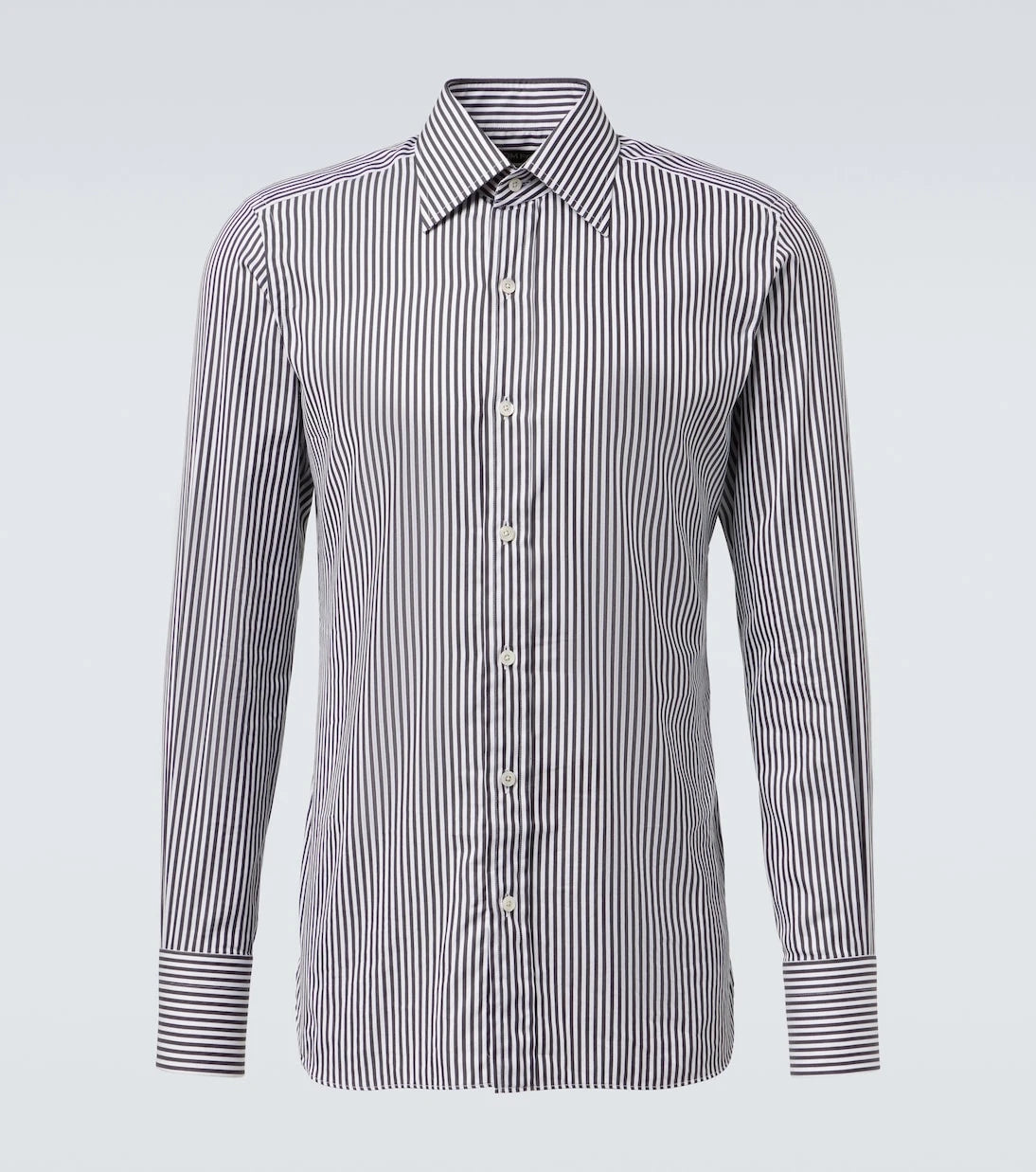 Tom Ford - Ladder striped cotton shirt