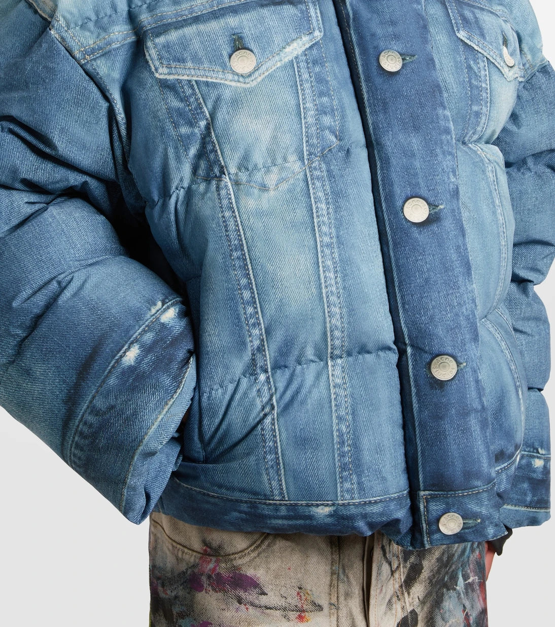 Acne Studios - Trompe-l’oeil kuş tüyü ceket