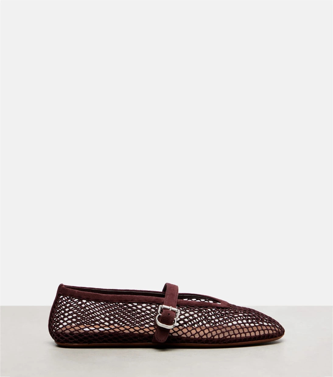 Alaïa - Ballerine fishnet Mary Jane flats