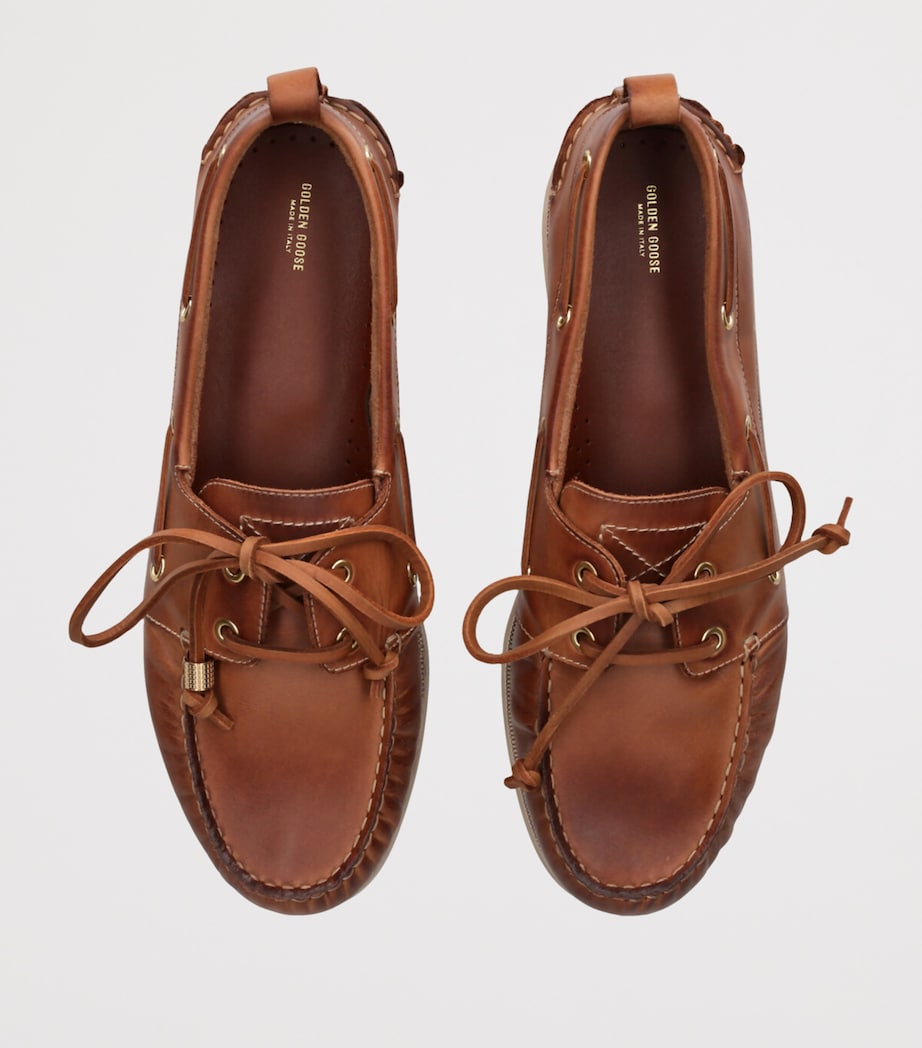 Golden Goose Leather Boat Shoes