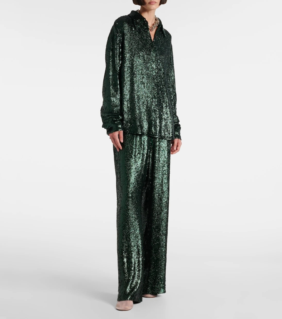 Dries Van Noten - Sequined shirt