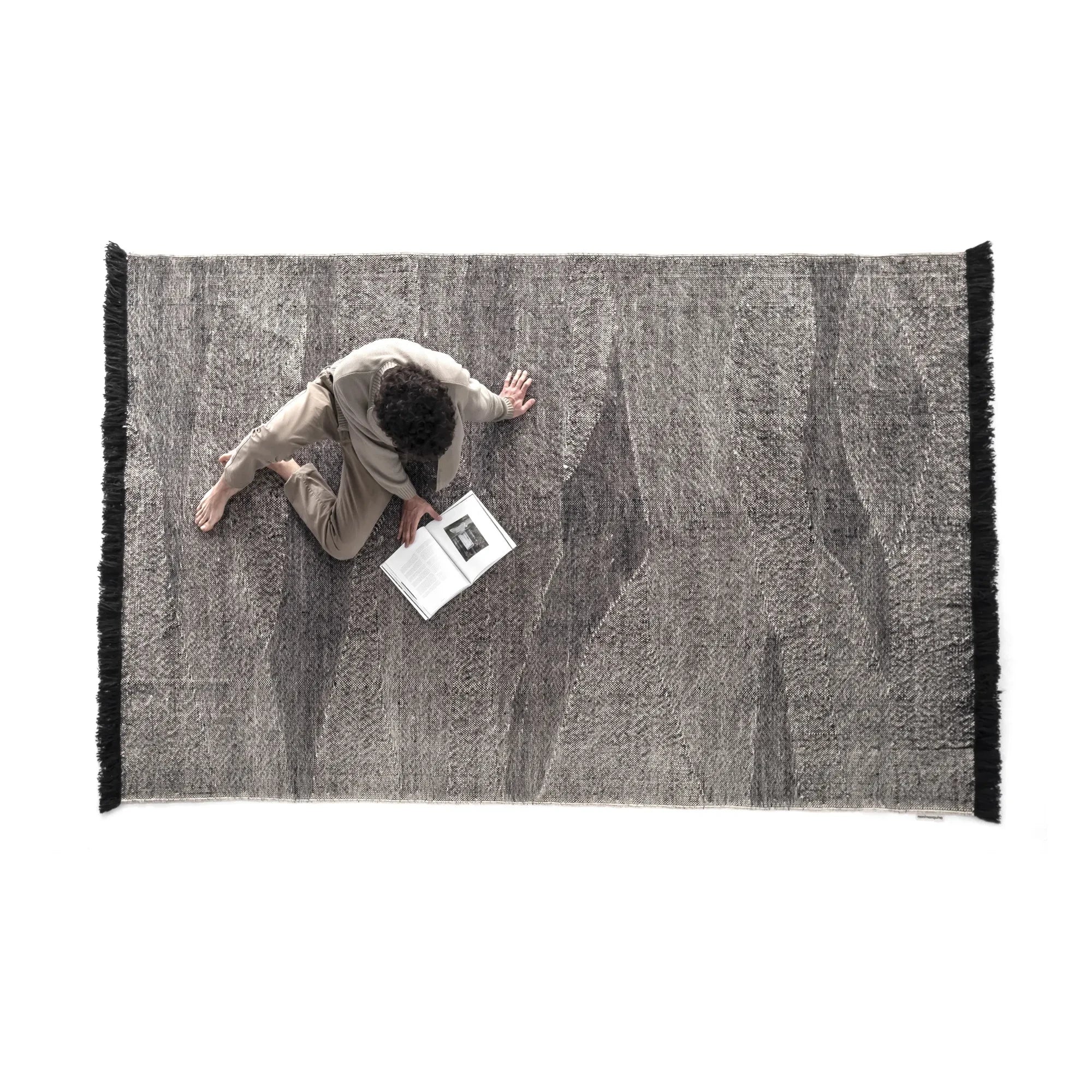 Nanimarquina - Telares Afghan Wool Rug | Black