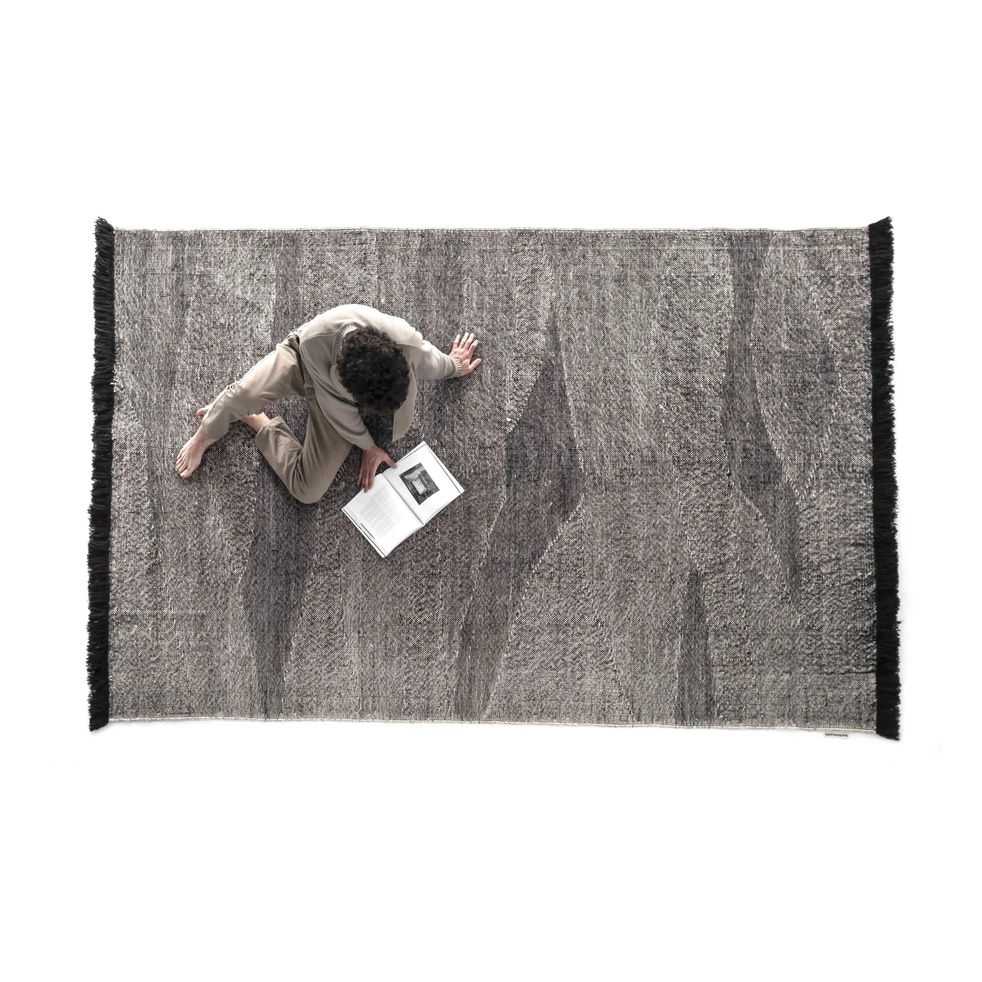 Nanimarquina - Telares Afghan Wool Rug | Black