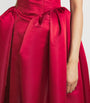 Red Sleeveless Mistletoe Gown