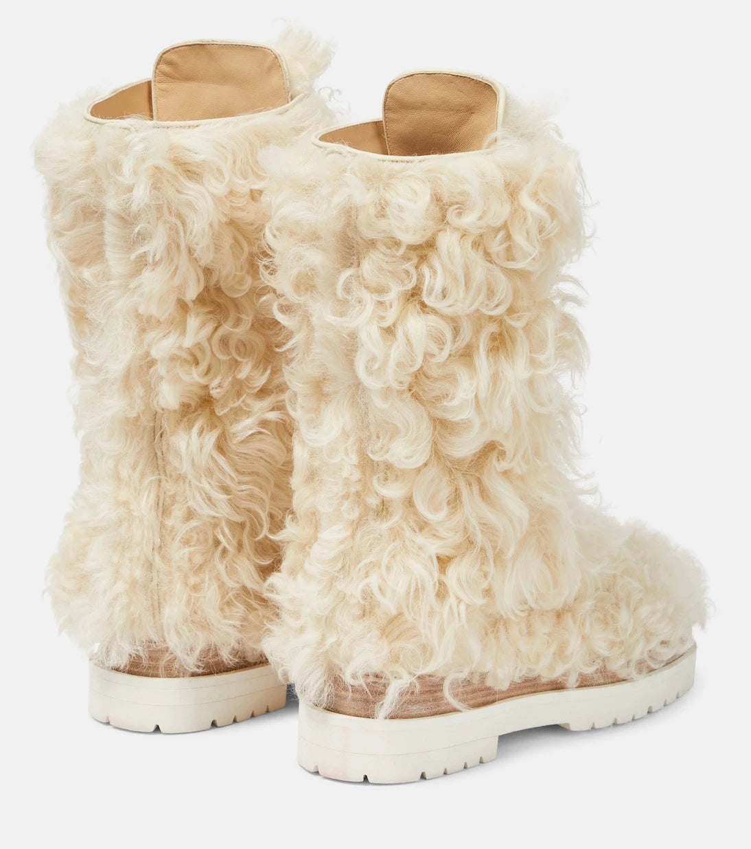 Magda Butrym - Shearling lace-up boots