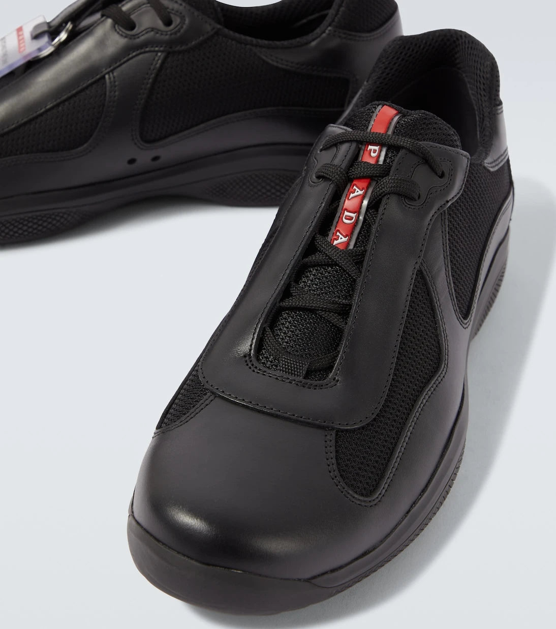 Prada - America's Cup leather-trimmed sneakers