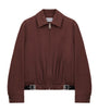 LOEWE Brown Cotton-Silk Buckled Shirt Jacket