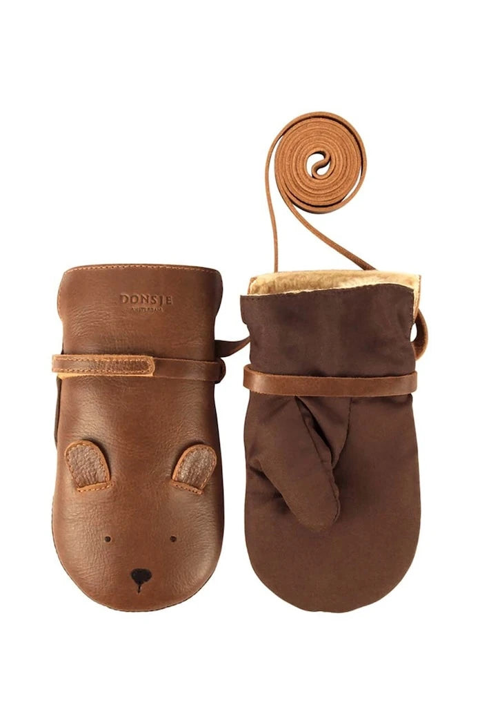 Детски кожени ръкавици Donsje Kapi Classic Mittens Bear