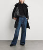 Weekend Max Mara Black Down Quilted Longline Jacket