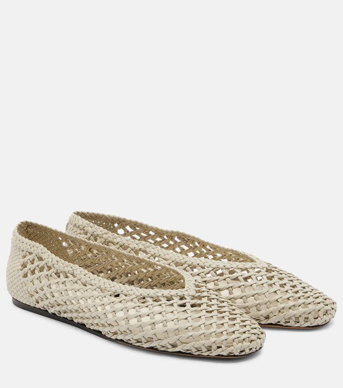 Le Monde Béryl - Regency woven leather ballet flats