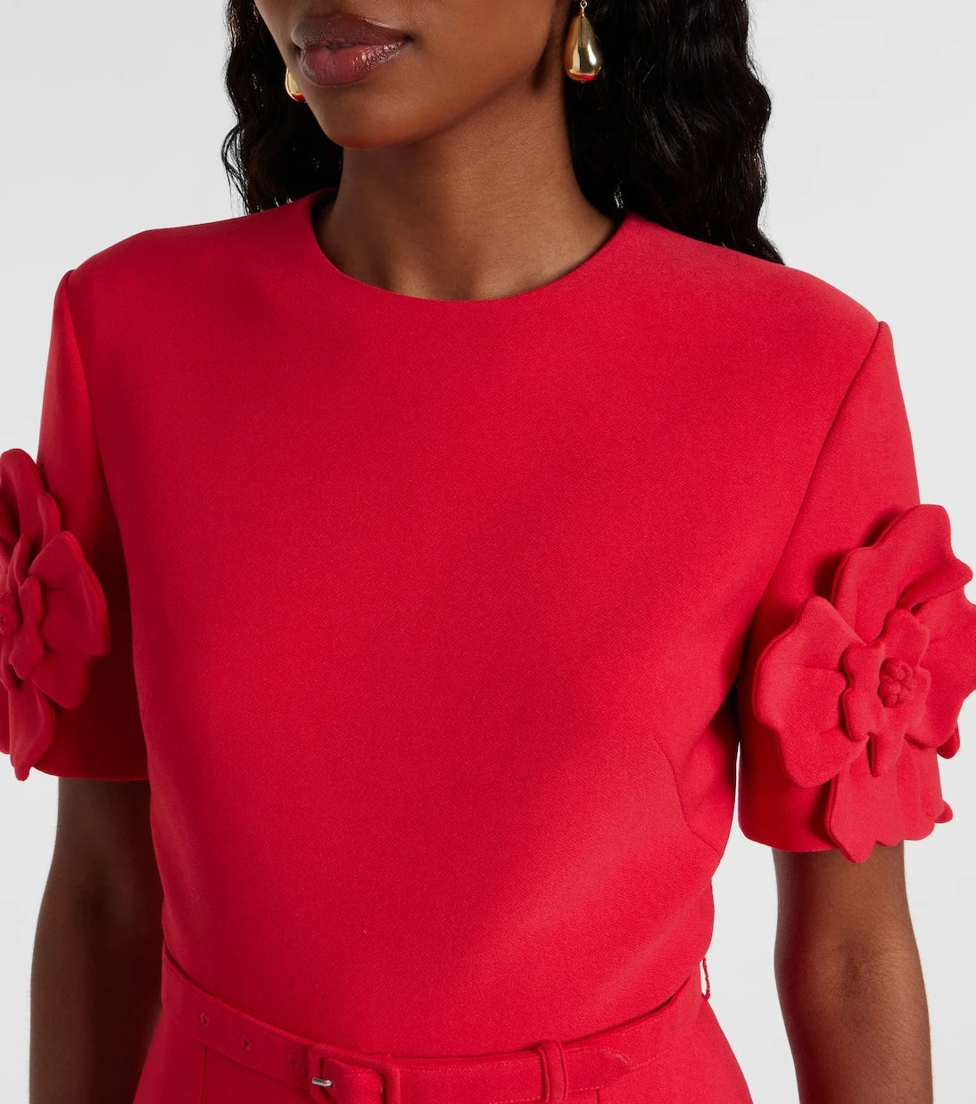 Leo Lin - Aurélie floral-appliqué minidress