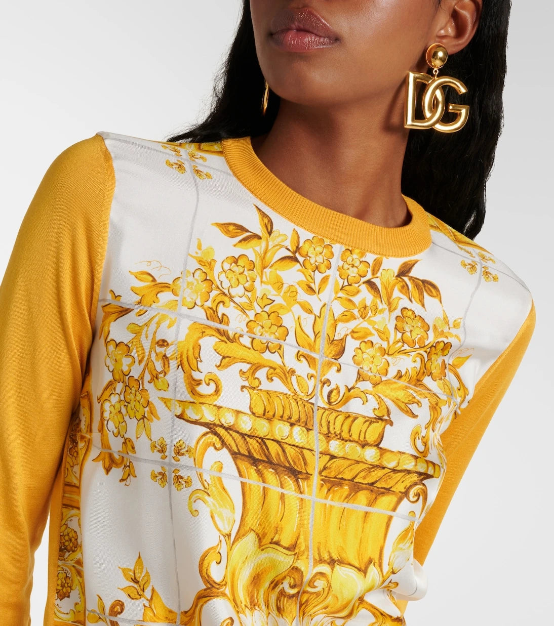 Dolce&Gabbana - Majolica silk sweater