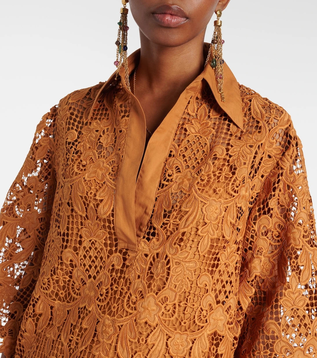 Zimmermann - Coco scalloped lace top