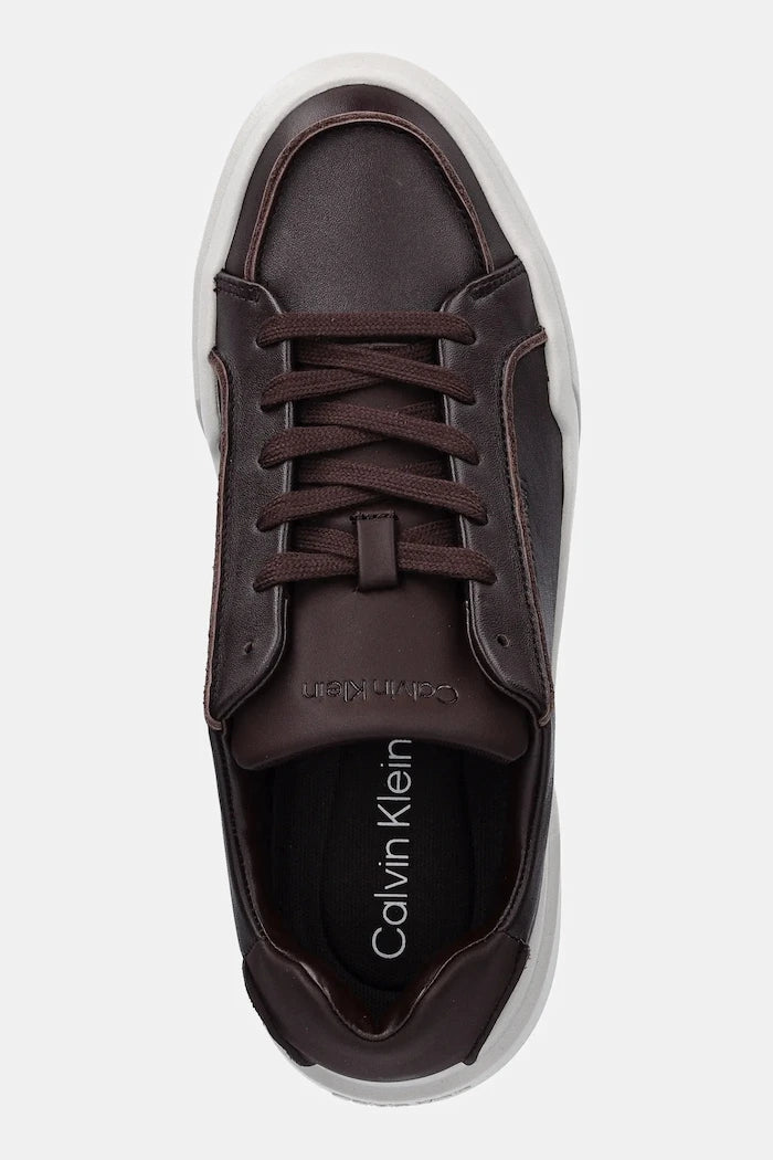 Calvin Klein CHUNKY CUPSOLE LACE UP LTH PINCH Deri Spor Ayakkabı