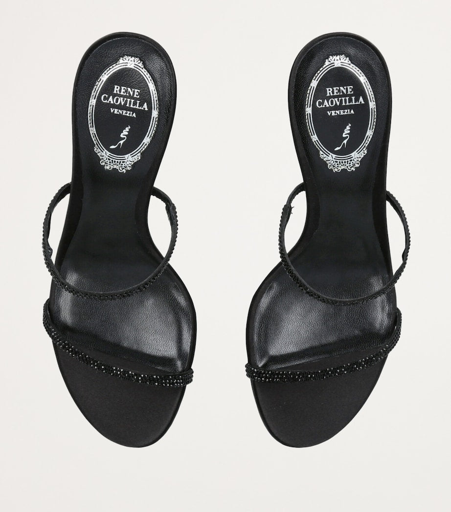 Black Cleo Heeled Mules