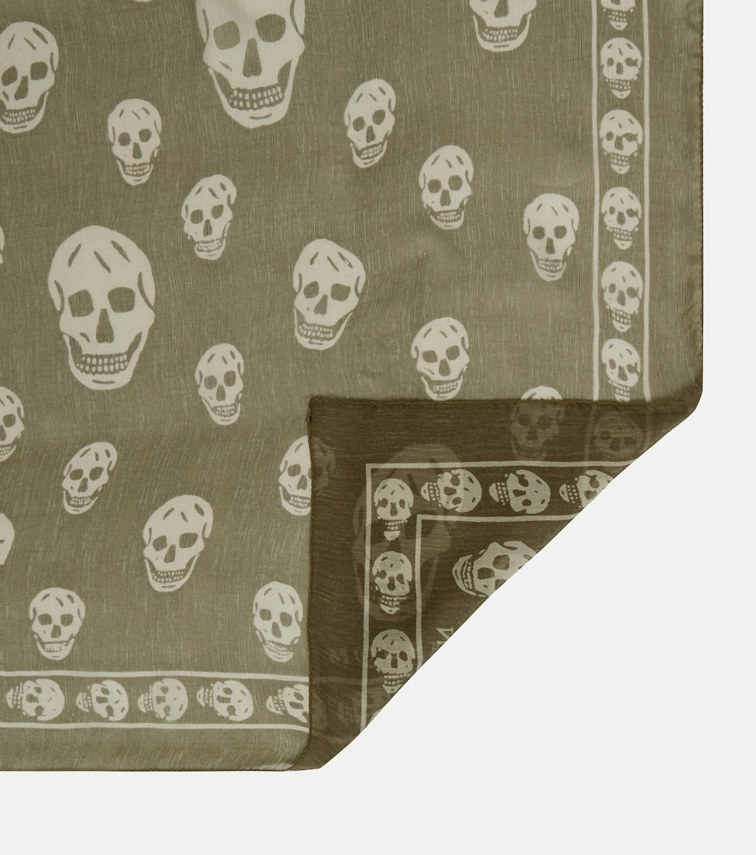 McQueen - Printed silk scarf
