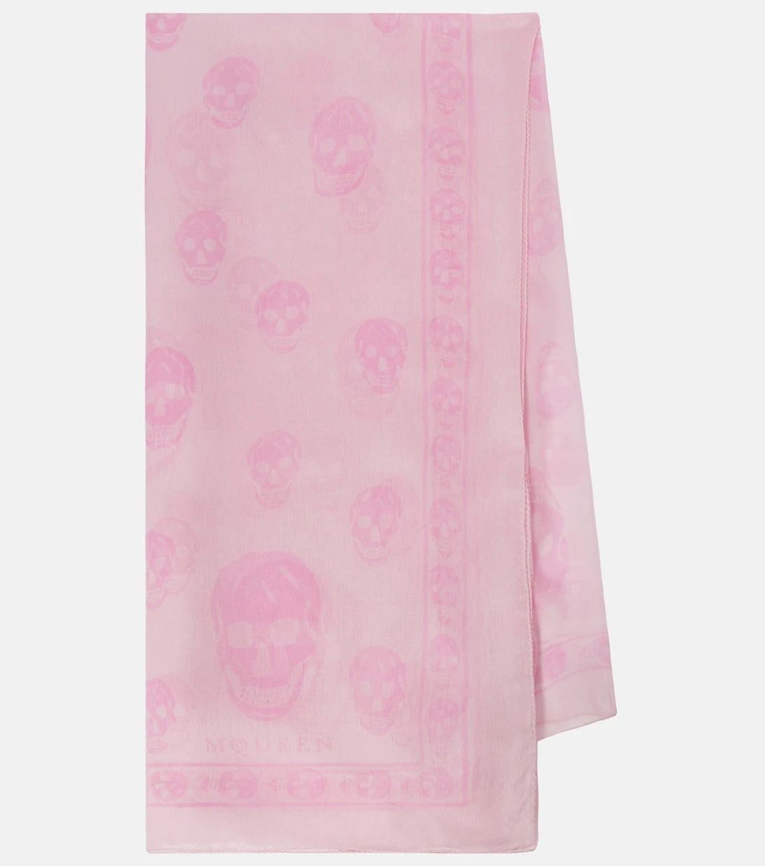 McQueen - Printed silk scarf