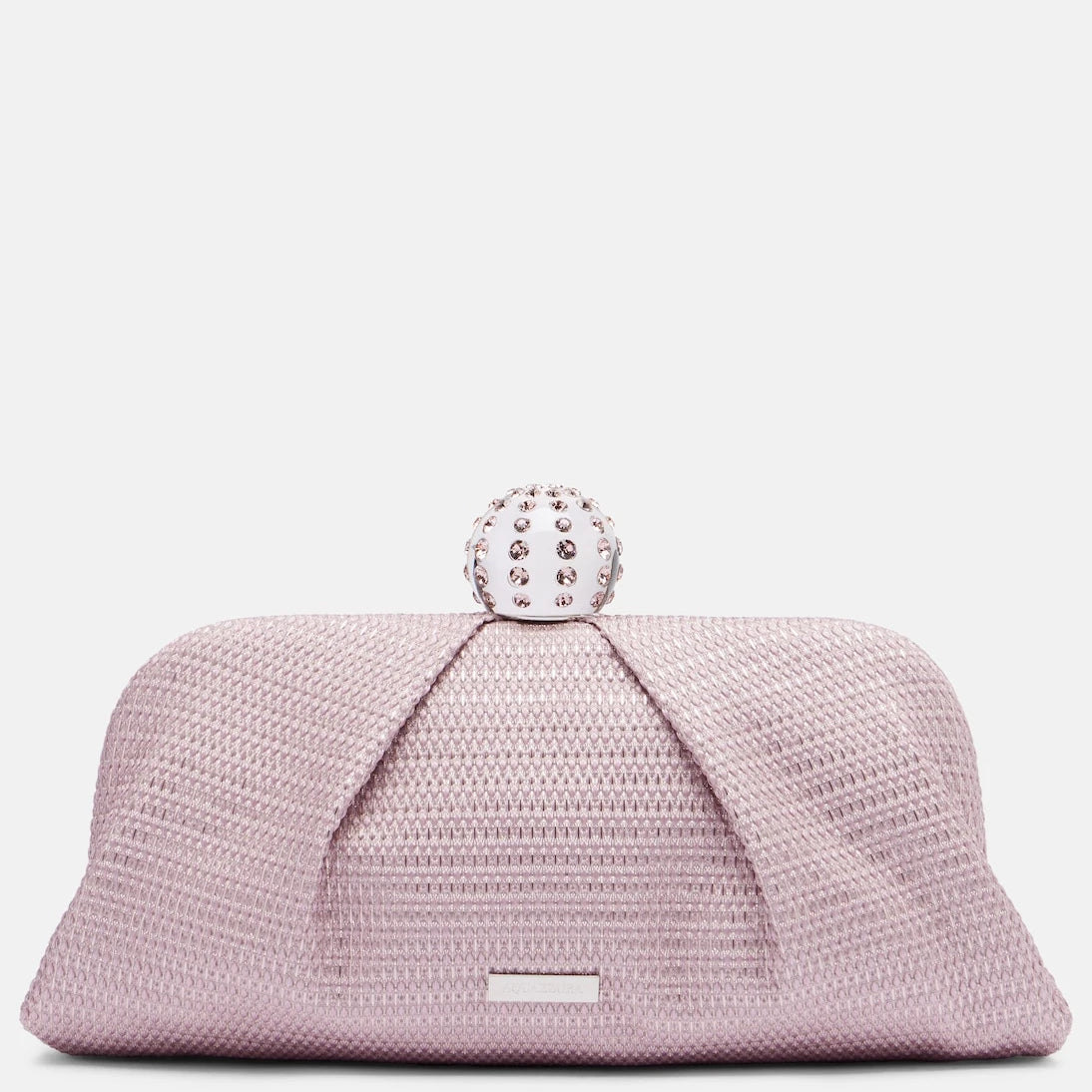 Aquazzura - Tequila embellished canvas clutch