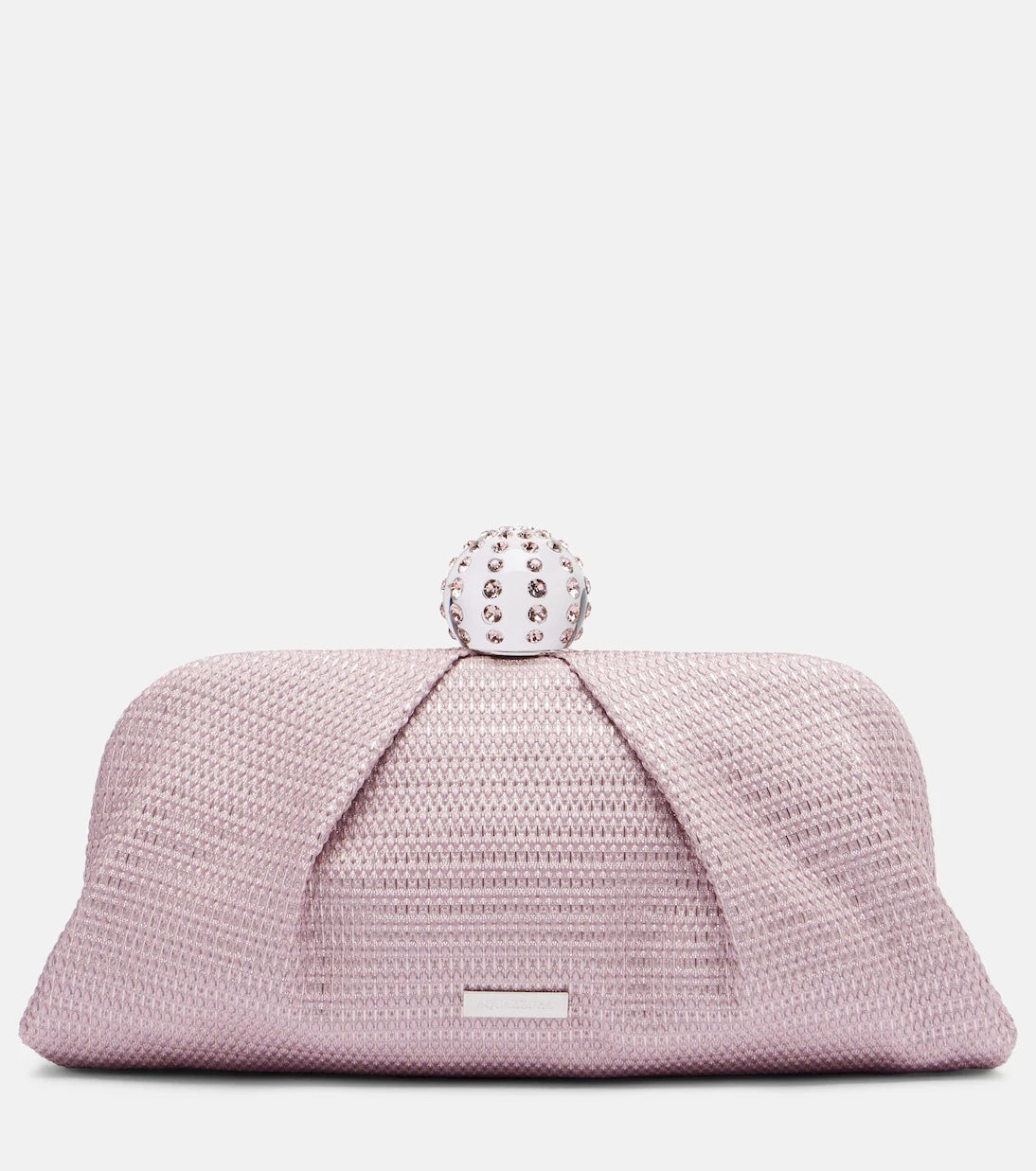 Aquazzura - Tequila embellished canvas clutch