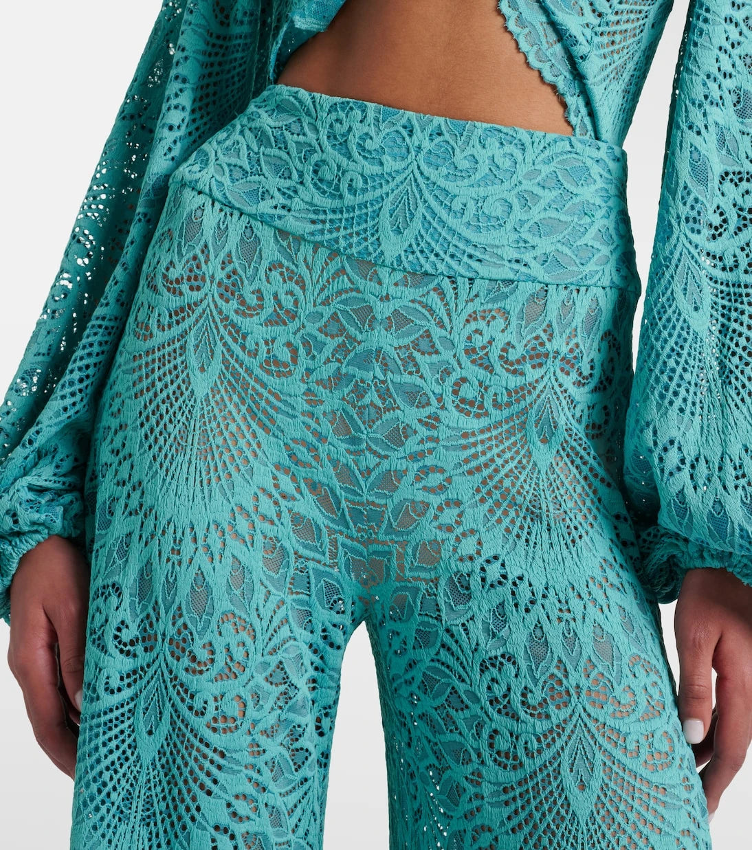 Alexandra Miro - Paloma lace wide-leg pants