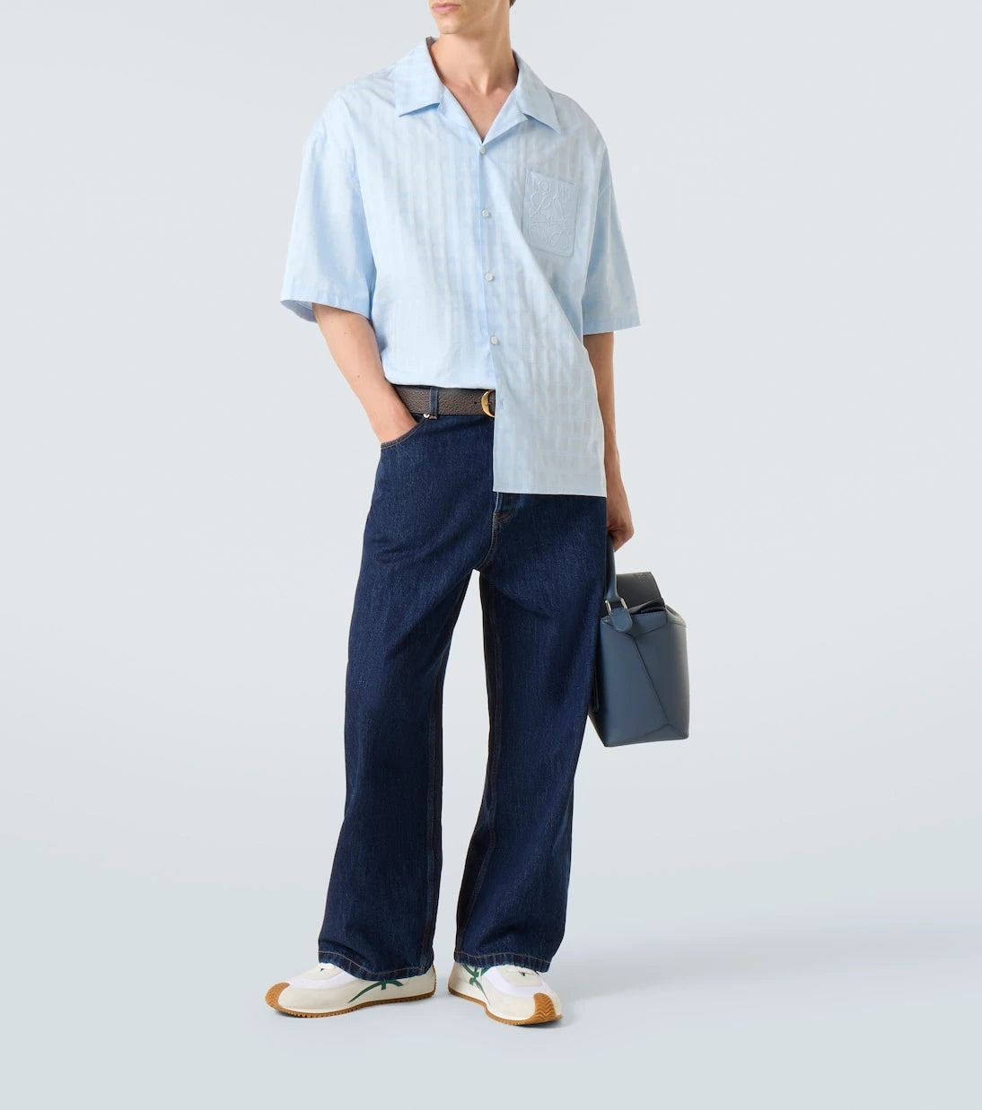 Loewe - Mid-rise barrel-leg jeans